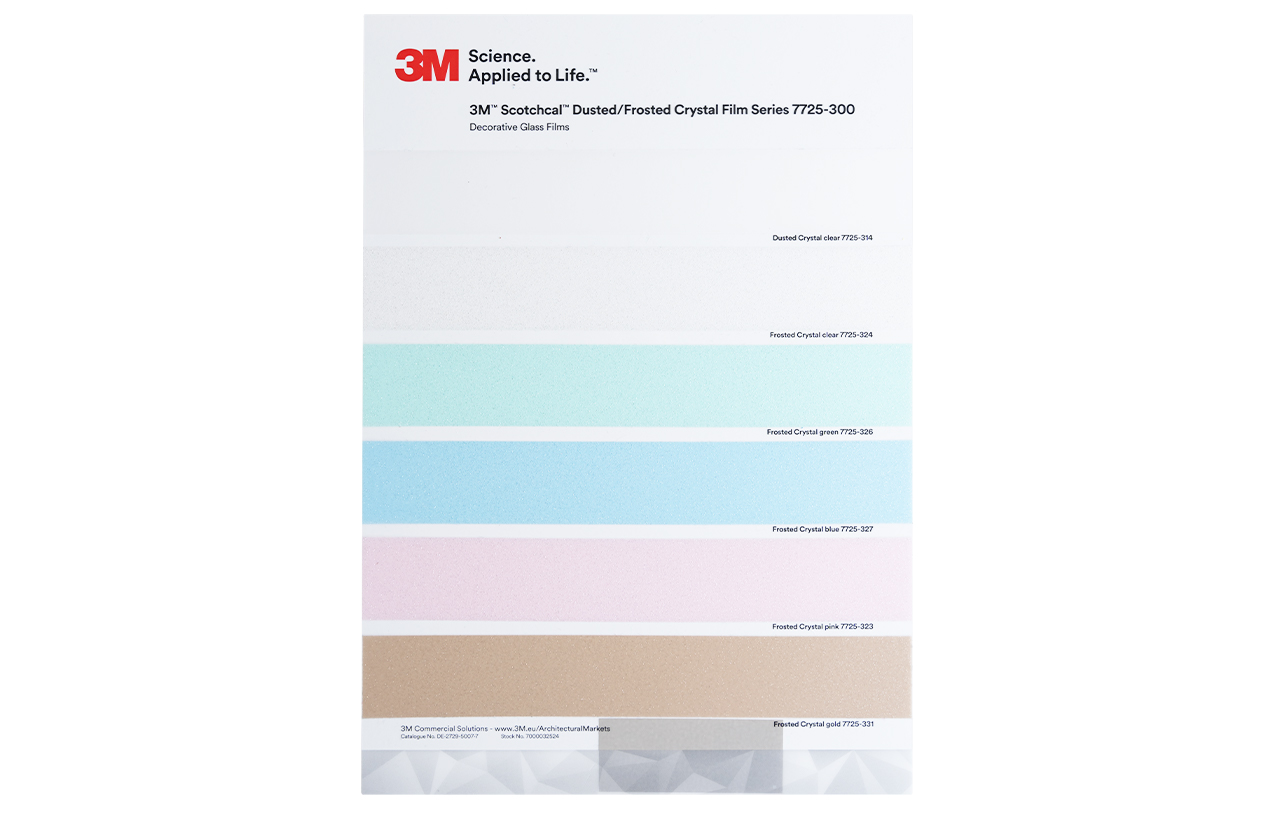 Farbkarte 3M™ Scotchcal™ 7725-300 Glasdekor