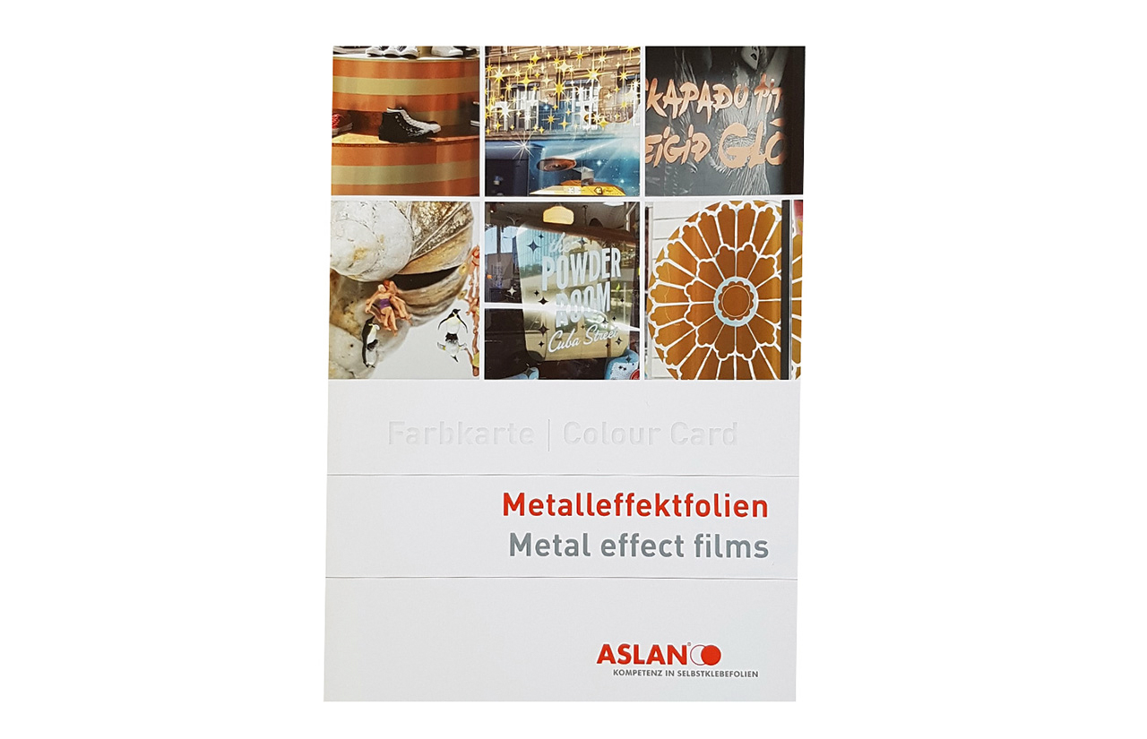 Farbkarte ASLAN Metalleffektfolien