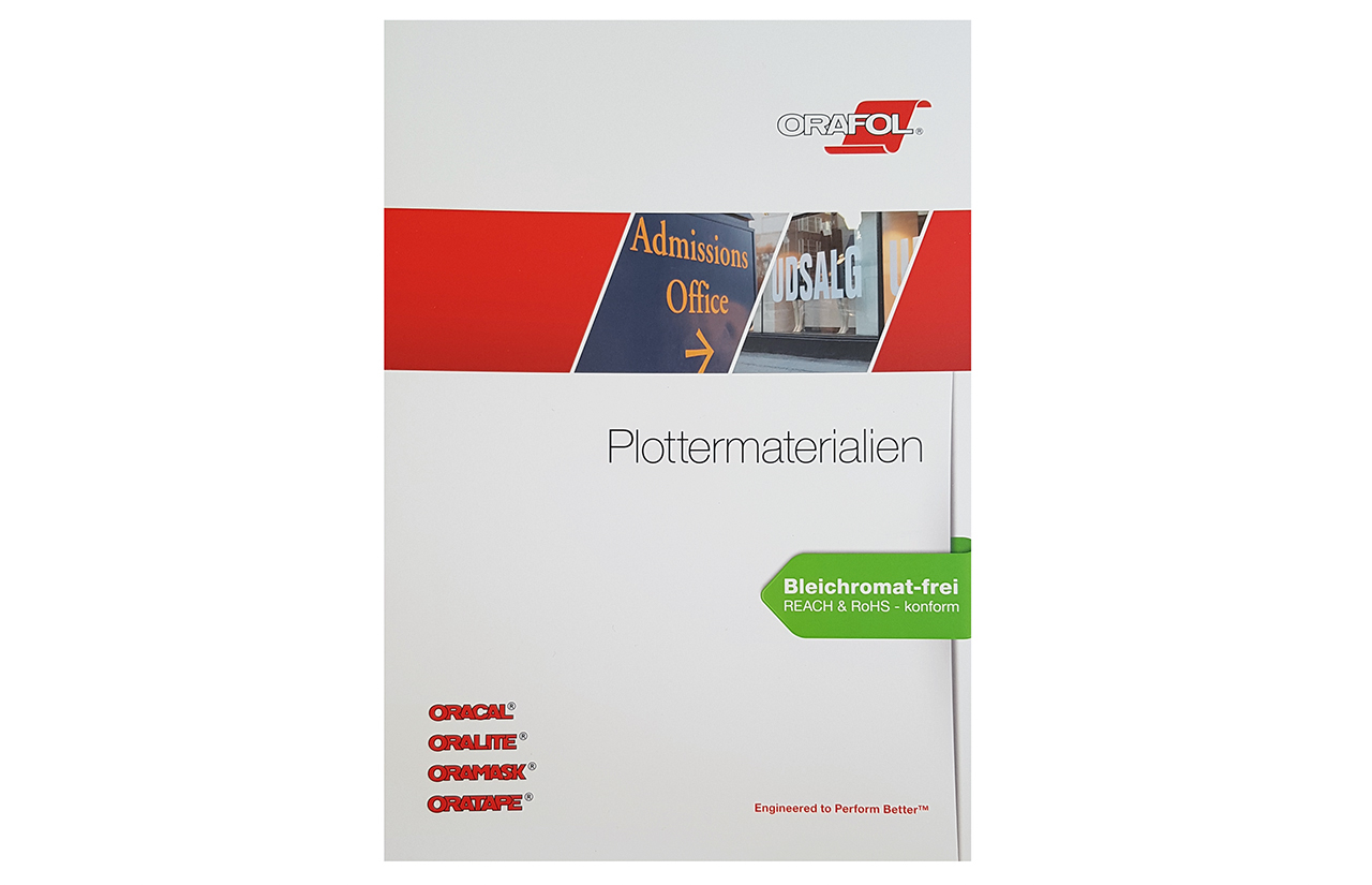 Infobroschüre Orafol Plottmaterialien