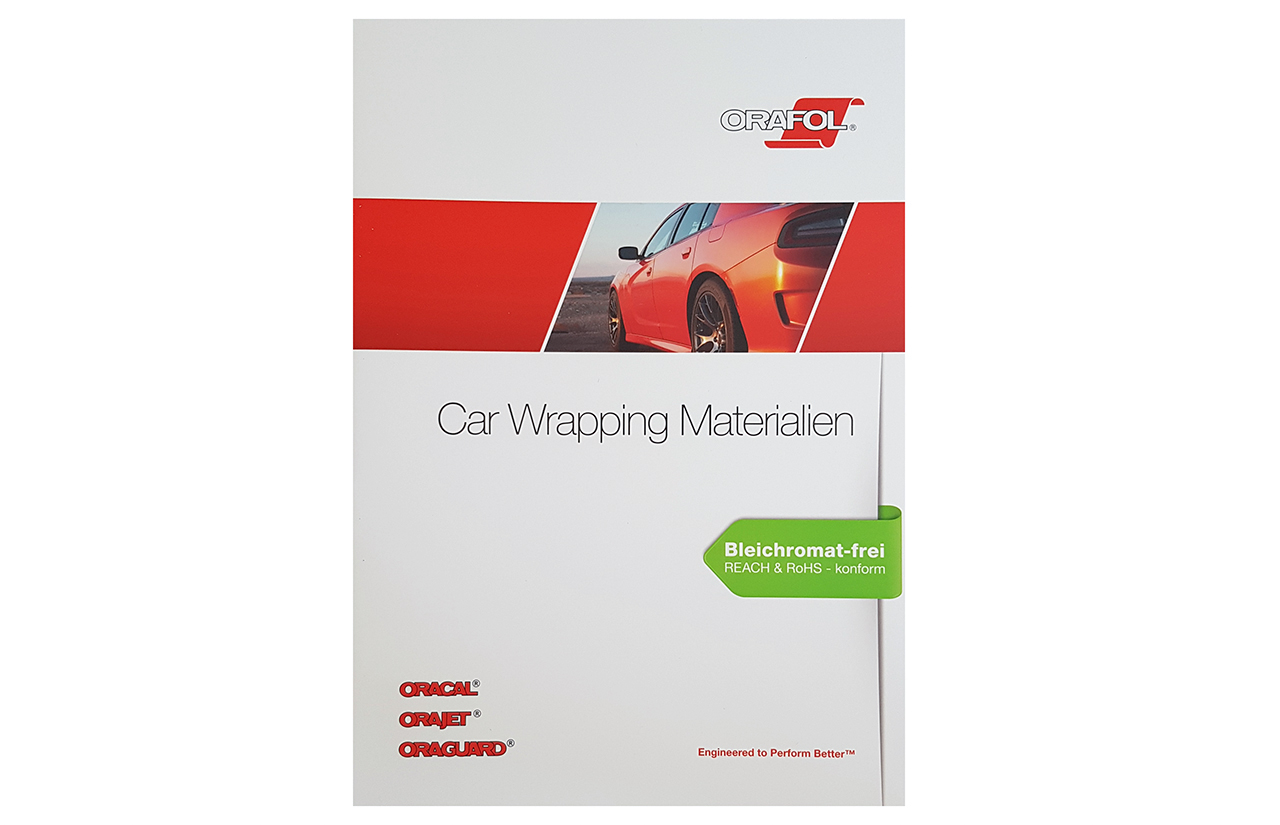 Infobroschüre Orafol Car Wrapping Materialien