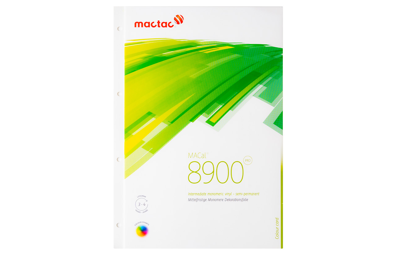 Mactac Farbkarte 8900 Intermediate Monomeric Vinyl