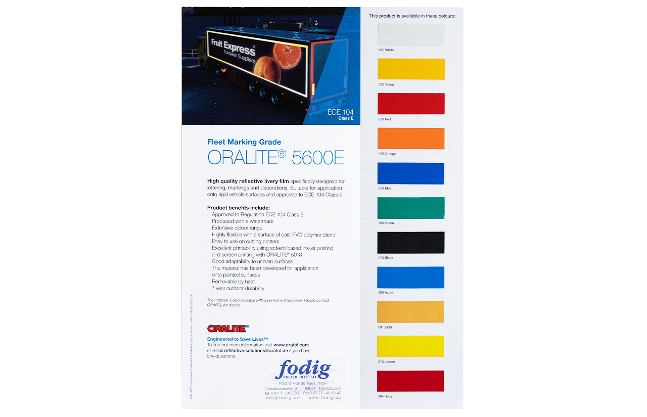 Farbkarte ORACAL® 5600