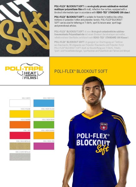 Poli-Tape Farbkarte Flex Blockout Soft